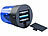 Lunartec LED-360°-Partyleuchte im Blaulichtdesign, Batterie- oder USB-Betrieb Lunartec Blaulicht-Partyleuchten