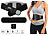newgen medicals 2in1-Akku-Bauchmuskeltrainer-Gürtel mit EMS-Technologie & Heizfunktion newgen medicals Massagegürtel