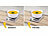 Rosenstein & Söhne 2er-Set Elektrische 2in1-Kochplatten, zum Einbau & Aufstellen, 1.500 W Rosenstein & Söhne Elektrische Einzel-Kochplatten zum Einbauen und Aufstellen