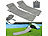 infactory 2er-Set Faltbare Strandliege, verstellbare Rückenlehne, 145x47x40 cm infactory Faltbare Strandliegen
