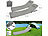 infactory 2er-Set Faltbare Strandliege, verstellbare Rückenlehne, 145x47x40 cm infactory Faltbare Strandliegen