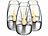 Lunartec 6er-Set Solar-LED-Windlichter "Luna" mit nachgebildeter Kerzenflamme Lunartec Solar-LED-Windlichter mit nachgebildeter Flamme 