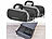PEARL 2er-Set Kompressions-Packtaschen für Handgepäck, Größe S, 30x11x11 cm PEARL 