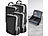 PEARL 4er-Set Kompressions-Packtaschen für Handgepäck, Größe L, 37x27x7 cm PEARL Flache Kompressions-Packtasche, optimiert für Handgepäck & Rucksäcke
