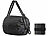 PEARL Leichte Falt-Reisetasche aus Polyester, 20 Liter, mit 50-cm-Tragegurt PEARL Falt-Reisetaschen