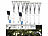 Lunartec 2x 4er-Set Solar-Glühwürmchen-Gartenlichter, 64 LEDs, 8 Modi, 65 cm Lunartec