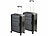 Xcase 2er-Set faltbare 4-Rollen-Hartschalen-Koffer, TSA,  24" / 61 cm, 70 l Xcase Faltbare Polypropylen-Koffer, TSA-Schloss, platzsparend verstaubar