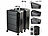 Xcase 2er-Set faltbare 4-Rollen-Hartschalen-Koffer, TSA, 26" / 66 cm, 90 l Xcase Faltbare Polypropylen-Koffer, TSA-Schloss, platzsparend verstaubar
