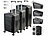 Xcase 3er-Set faltbare Hartschalen-Koffer, 20"/51 cm, 24"/61 cm, 26"/66 cm Xcase Faltbare Polypropylen-Koffer, TSA-Schloss, platzsparend verstaubar