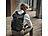 Xcase Rolltop-Business-Rucksack-großem Eck-Reißverschluss, Versandrückläufer Xcase Rolltop-Canvas-Rucksäcke mit gepolstertem Laptop-Fach und Eck-Reißverschluss