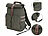 Xcase Rolltop-Business-Rucksack-großem Eck-Reißverschluss, Versandrückläufer Xcase Rolltop-Canvas-Rucksäcke mit gepolstertem Laptop-Fach und Eck-Reißverschluss