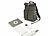 Xcase Rolltop-Business-Rucksack-großem Eck-Reißverschluss, Versandrückläufer Xcase Rolltop-Canvas-Rucksäcke mit gepolstertem Laptop-Fach und Eck-Reißverschluss