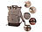 Xcase Großer Rolltop-Canvas-Rucksack mit Laptopfach, Reißverschluss, 42 l Xcase Rolltop-Canvas-Rucksäcke mit gepolstertem Laptop-Fach