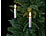 Lunartec 40er-Set LED-Weihnachtsbaumkerzen mit Dochten und Flammen-Effe, silber Lunartec Kabellose LED-Weihnachtsbaumkerzen mit Docht und Timer