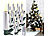 Lunartec 20er-Set LED-Weihnachtsbaumkerzen mit Dochten und Flammen-Effe, silber Lunartec Kabellose LED-Weihnachtsbaumkerzen mit Docht und Timer 