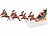 infactory LED-Weihnachtsmann im Schlitten, mit Rentieren und 13 bunten LEDs infactory LED-Weihnachtsmann im Schlitten mit Rentieren und bunten LEDs 