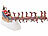infactory LED-Weihnachtsmann im Schlitten, mit Rentieren und 13 bunten LEDs infactory LED-Weihnachtsmann im Schlitten mit Rentieren und bunten LEDs 