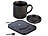 PEARL 2in1-USB-Tassenwärmer mit Qi-kompatibler Ladestation, 15W, bis 55 °C PEARL 2in1-USB-Tassenwärmer mit Qi-kompatibler Ladestation