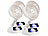 PEARL 4er-Set 2in1-Akku-Tisch- & Standventil., ausziehb. bis 1 m, 8,5h PEARL Ausziehbare 2in1-Akku-Tisch- und Standventilatoren