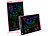 infactory 2er-Set LCD-Schreibtafel 30cm / 12",inkl. Stift,rosa,multicolor infactory LCD-Schreibtafel