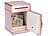 infactory 2er-Set Elektrische Kinder-Spardose, Tresor, Zahlencode, rosa & silber infactory Elektrische Tresor-Spardosen