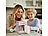 infactory 2er-Set Elektrische Kinder-Spardose, Tresor, Zahlencode, rosa & silber infactory Elektrische Tresor-Spardosen