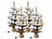infactory 4er-Set Deko-Weihnachtsbaum mit Schnee, 50 LEDs, 56 cm, USB-Betrieb infactory Deko-Weihnachtsbäume mit LED-Beleuchtung und USB-Stromversorgung