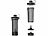 PEARL sports 2er-Set Akku-Protein- und Milchshaker, 600 ml, spülmaschinenfest PEARL sports Akkubetriebene Protein- und Milchshaker