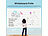 infactory Selbstklebende Whiteboard-Folie mit Marker und Wischer, 45 x 200 cm infactory Whiteboard-Klebefolie 