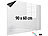 infactory 2er-Set Whiteboard-Folien, selbstklebend, 4 Marker, 90 x 60 cm infactory Magnetische Whiteboard-Folien 
