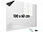 infactory Magnetische Whiteboard-Folie, selbstklebend, 4 Marker, 100 x 60 cm infactory Magnetische Whiteboard-Folien