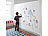 infactory Magnetische Whiteboard-Folie, selbstklebend, 4 Marker, 120 x 90 cm infactory Magnetische Whiteboard-Folien