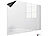 infactory Magnetische Whiteboard-Folie, selbstklebend, 4 Marker, 250 x 120 cm infactory Magnetische Whiteboard-Folien