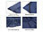 Semptec Urban Survival Technology 2er-Set Weiche XL-Feldbettauflage 190 x 68 cm, dunkelblau, waschbar Semptec Urban Survival Technology Feldbettauflagen, breit