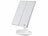 Sichler Beauty Falt-Schminkspiegel mit LED-Beleuchtung, 3x/2x/1x-Vergrößerung, weiß Sichler Beauty
