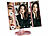 Sichler Beauty 2er-Set Falt-Schminkspiegel mit Beleuchtung, 3x/2x/1x-Vergrößerung Sichler Beauty Falt-Schminkspiegel mit LED-Beleuchtung