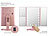 Sichler Beauty 2er-Set Falt-Schminkspiegel mit Beleuchtung, 3x/2x/1x-Vergrößerung Sichler Beauty Falt-Schminkspiegel mit LED-Beleuchtung