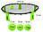 PEARL sports Outdoor-Roundnet-Spielset mit Spielnetz und 3 Bällen, Ø 92 cm PEARL sports Outdoor-Roundnet-Spielsets