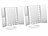 Sichler Beauty 2er-Set Falt-Schminkspiegel, LED-Beleuchtung, 3x/2x/1x-Vergrößerung Sichler Beauty