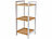 Rosenstein & Söhne Bambus-Standregal mit 3 Ablagen, 30 x 70 x 30 cm, weiß/bambus Rosenstein & Söhne Bambus-Standregale