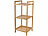 Rosenstein & Söhne 4er-Set Bambus-Standregal mit 3 Ablagen, 30 x 30 x 70 cm, bambus Rosenstein & Söhne Bambus-Standregale