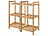 Rosenstein & Söhne 2er-Set Bambus-Standregal mit 3 Ablagen, 30 x 30 x 70 cm, bambus Rosenstein & Söhne Bambus-Standregale