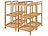 Rosenstein & Söhne 4er-Set Bambus-Standregal mit 3 Ablagen, 30 x 30 x 70 cm, bambus Rosenstein & Söhne Bambus-Standregale