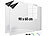 infactory 2er-Set Whiteboard-Folien, selbstklebend, 4 Marker, 90 x 60 cm infactory Magnetische Whiteboard-Folien 