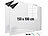 infactory 2er-Set Magn. Whiteboard-Folie, selbstklebend, 4 Marker, 150 x 100 cm infactory Magnetische Whiteboard-Folien 