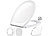 Toilettensitz: BadeStern Universal-WC-Sitz, O-Form, Absenkautomatik, antibakteriell beschichtet