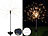 Lunartec Garten-Solar-Lichtdeko mit Feuerwerk-Effekt, Set aus warmweiß und bunt Lunartec Solar-LED-Dekoleuchten mit Feuerwerk-Effekt