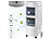 Ventilator mit Wasser: Sichler 3in1-Luftkühler, -befeuchter, Ionisator, Walzen, 20l, 100W, 1400ml/h