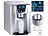 Eismaschine: Rosenstein & Söhne Premium-Eiswürfelmaschine mit Eiswürfel- & Kaltwasserspender, 2 Liter