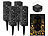 Lunartec 12er-Set Solar-LED-Laternen mit Dämmerungssensor, Akku, warmweiß, IP44 Lunartec Solar-LED-Laternen mit Dämmerungssensor